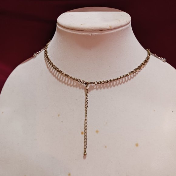 Hand Crafted Tritone Fashion Bib Fringe Statement Necklace - Picture 4 of 6